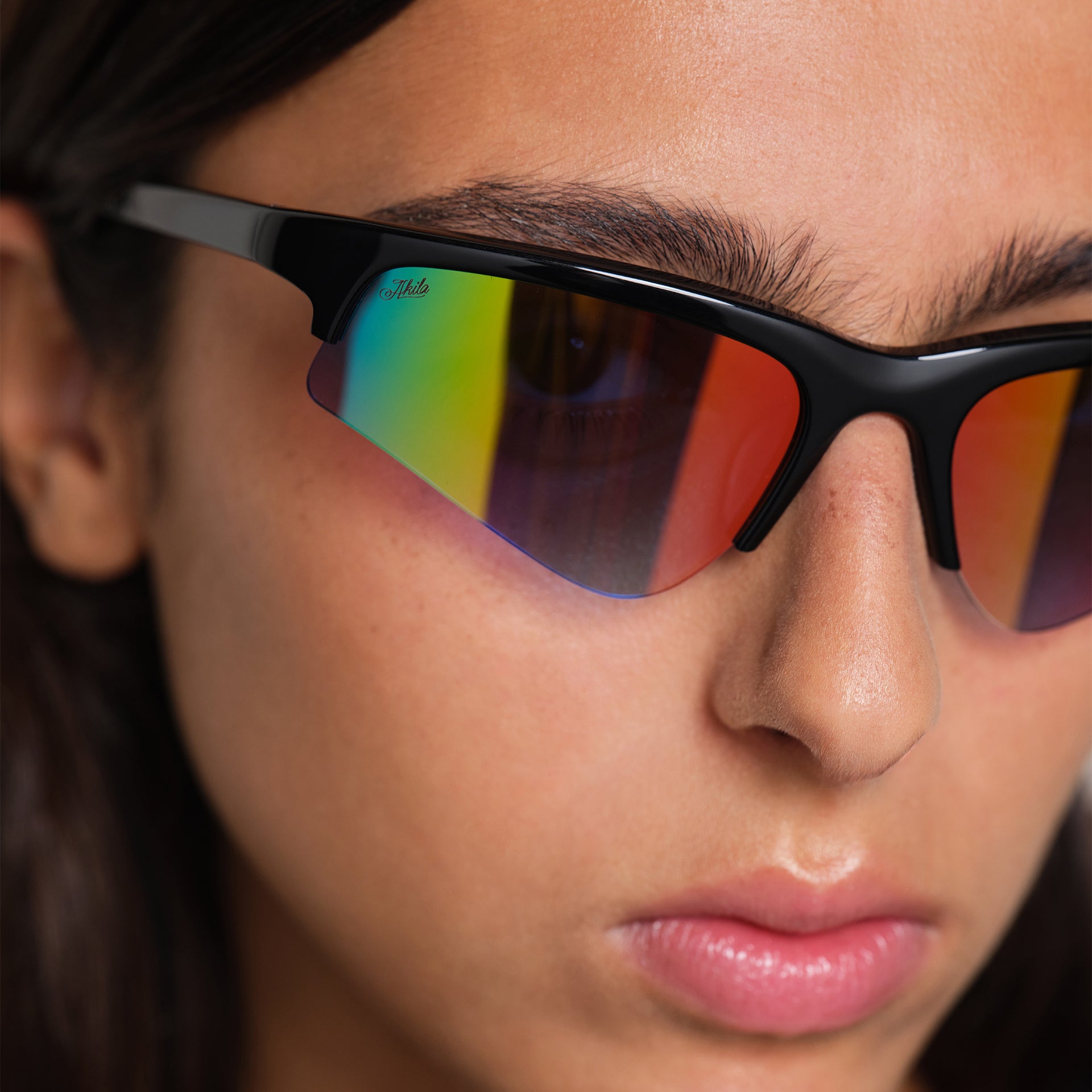 Black / Rainbow Mirror